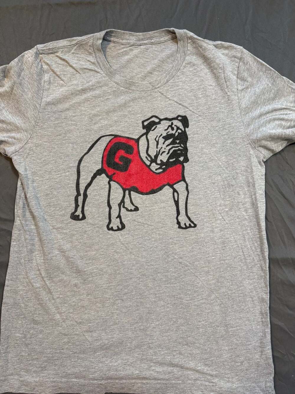 Georgia Bulldogs UGA Gray Bulldog Logo T-Shirt Men’s Small NCAA